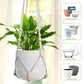 3 PCS Macrame Plant Hanger Indoor Hanging Planter Basket with Wood Beads Plants Holder Decorative Flower Pot Holder (POTS NOT Included) (Ivory White)