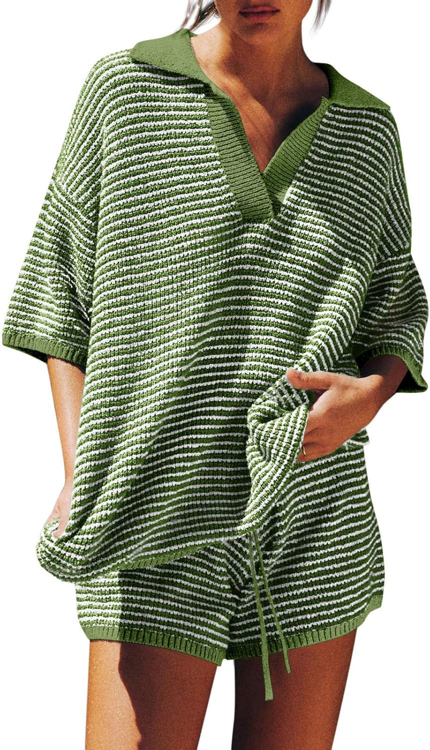 V Neck Sweater Lounge Set