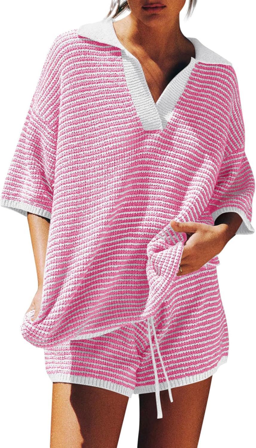 V Neck Sweater Lounge Set