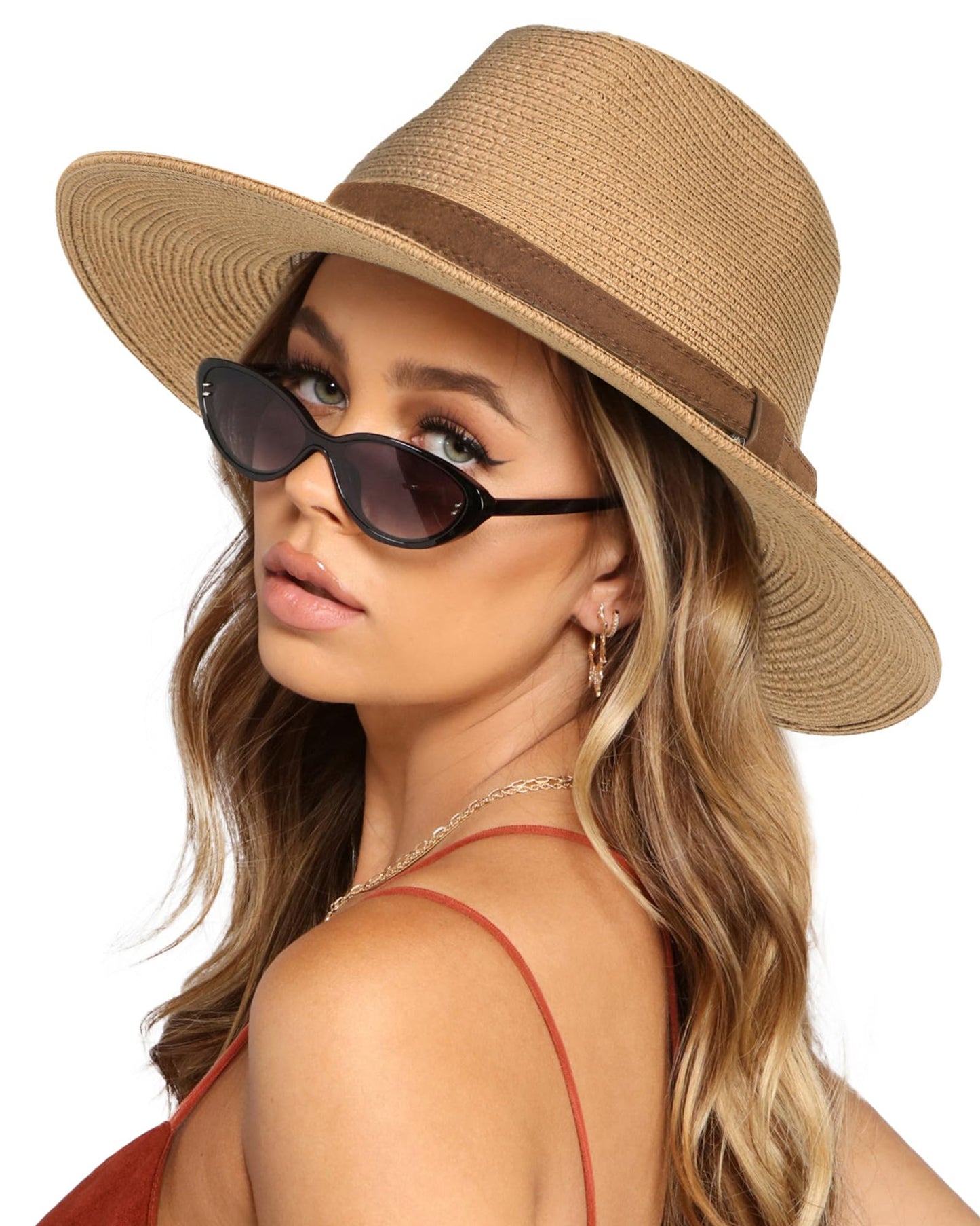 Wide Brim Straw Panama Hat