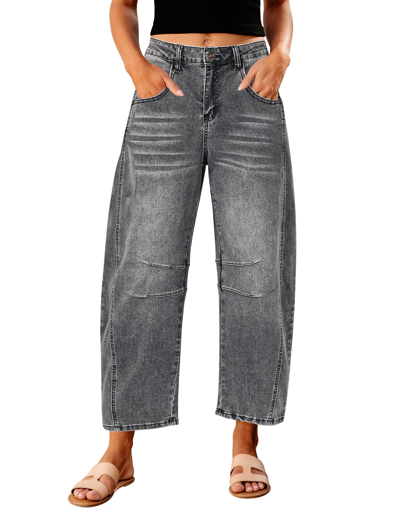 Barrel Jeans Relax Fit Stretch