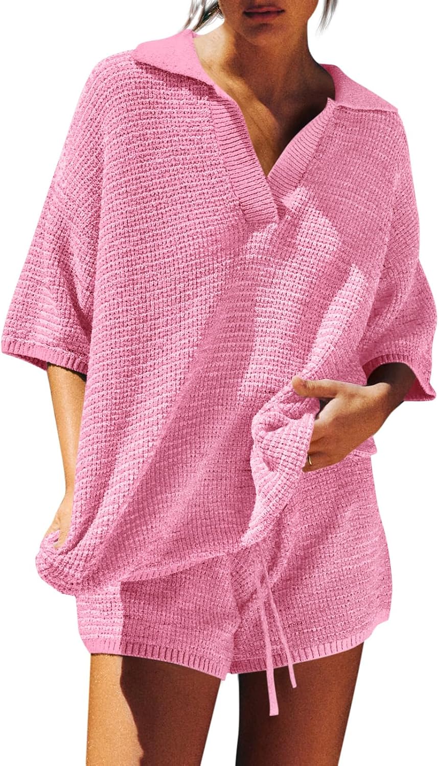 V Neck Sweater Lounge Set