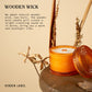 Hidden Label Wood Wick Decorative Candles