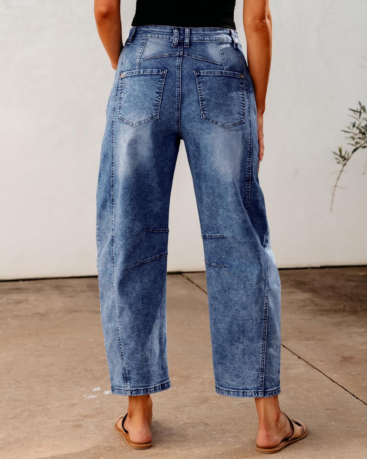 Barrel Jeans Relax Fit Stretch