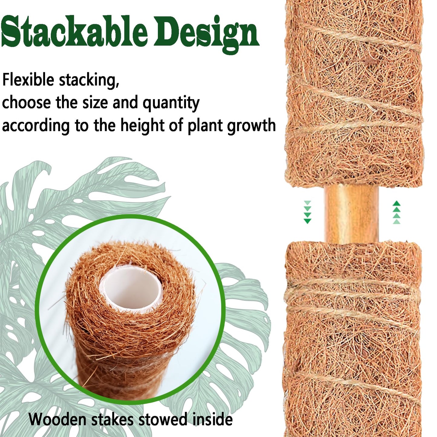 Stackable Moss Pole Pack