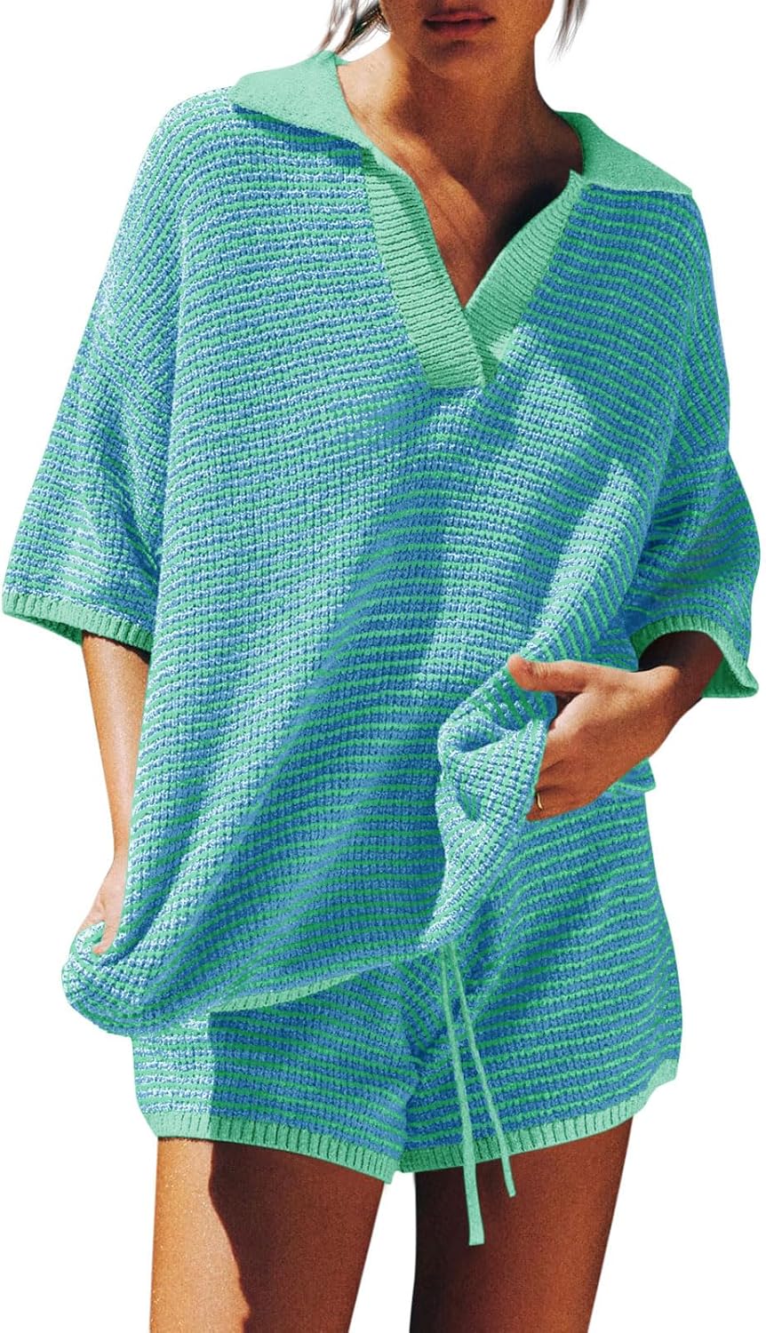 V Neck Sweater Lounge Set