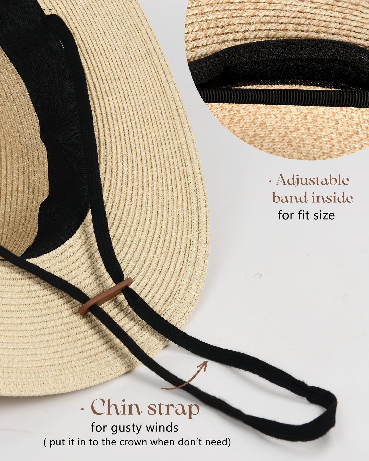 Wide Brim Straw Panama Hat