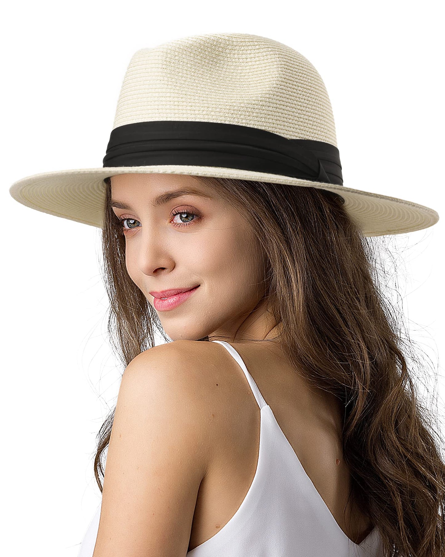 Wide Brim Straw Panama Hat