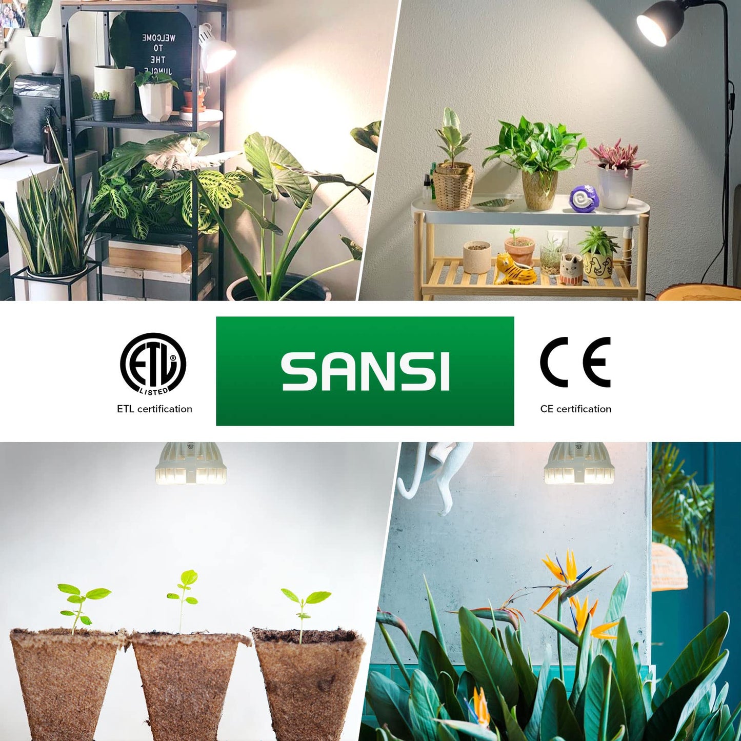 SANSI LED Grow Light Bulb