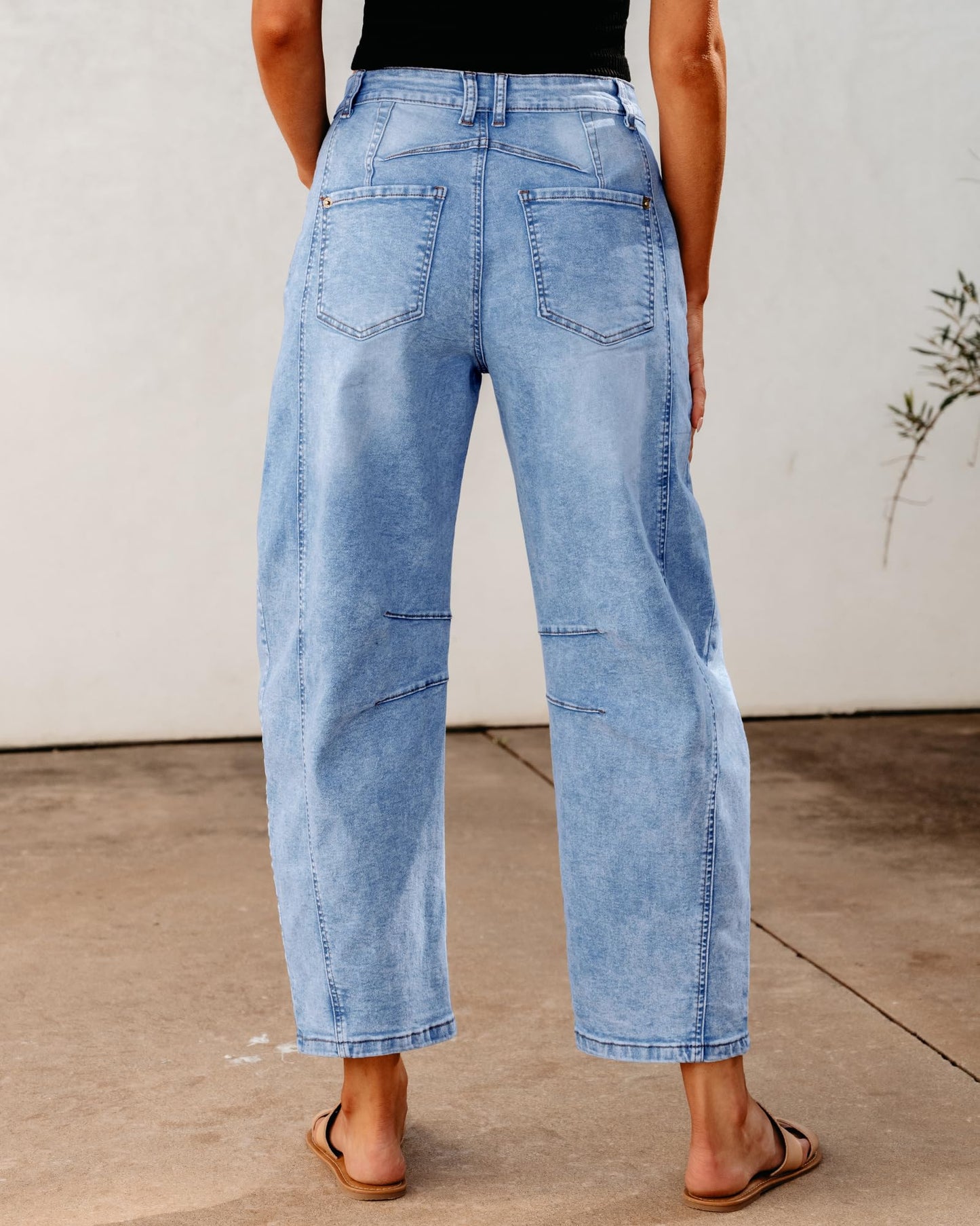 Barrel Jeans Relax Fit Stretch