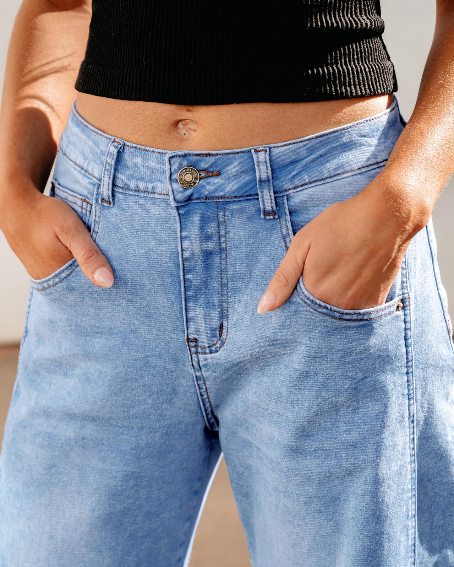 Barrel Jeans Relax Fit Stretch