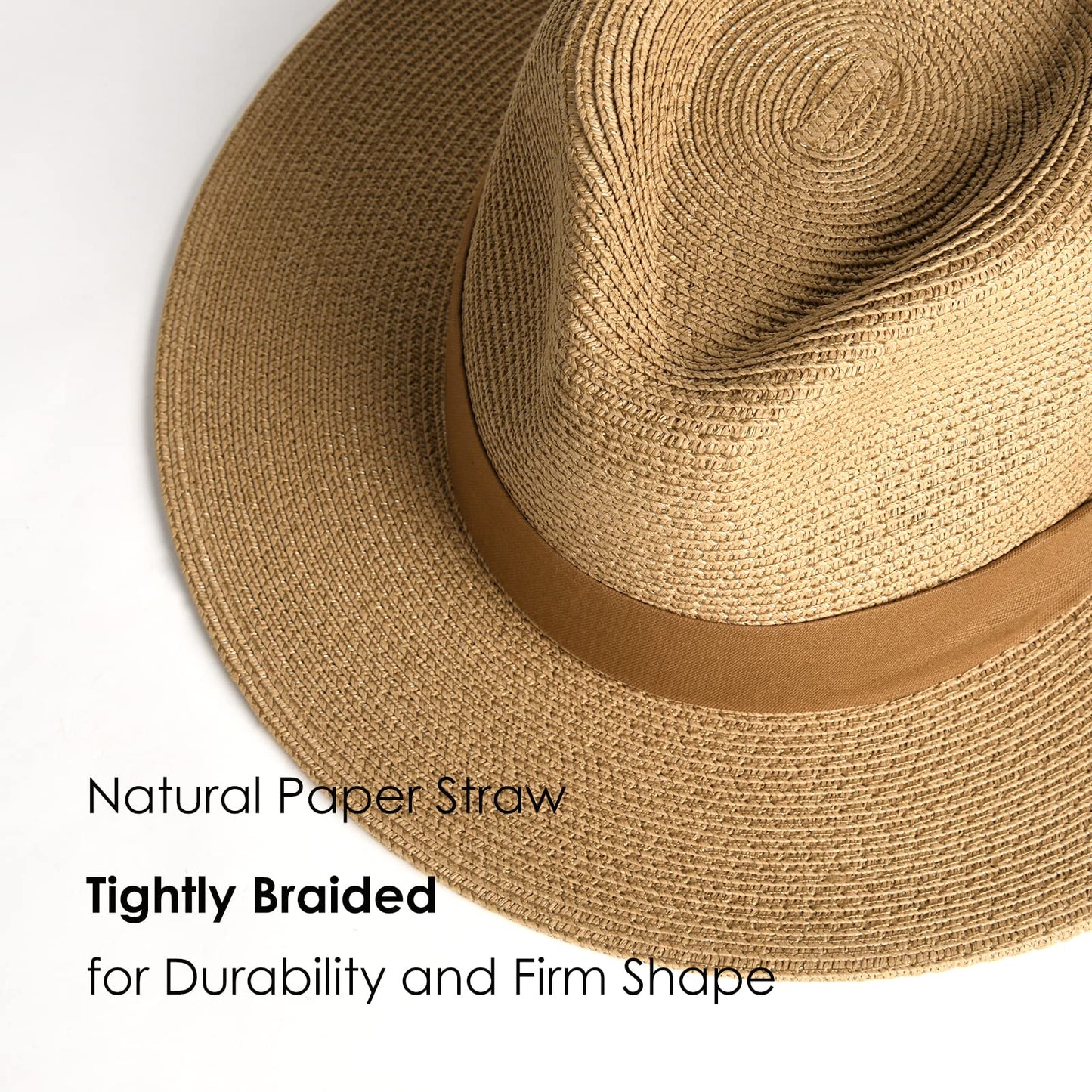 Wide Brim Straw Panama Hat