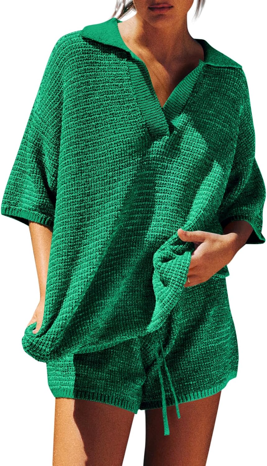 V Neck Sweater Lounge Set