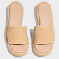 Raffia Platform Sandals