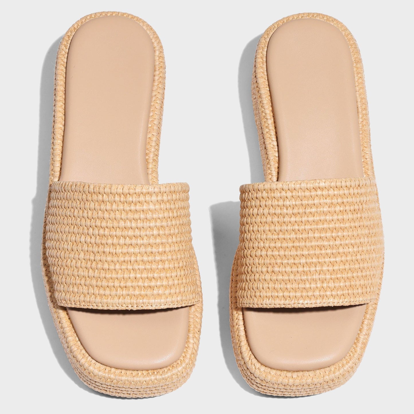 Raffia Platform Sandals