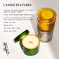Hidden Label Wood Wick Decorative Candles