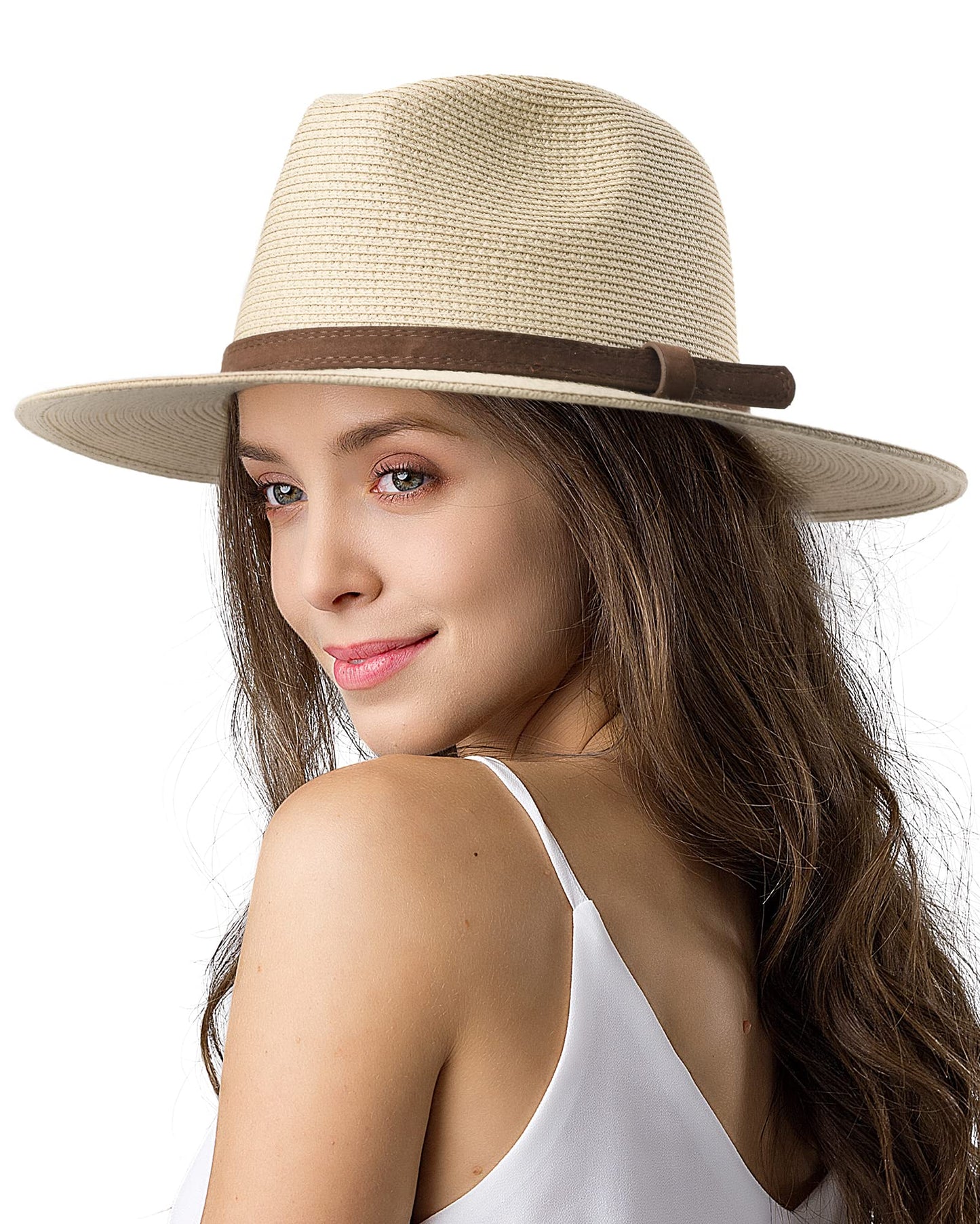 Wide Brim Straw Panama Hat