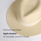 Wide Brim Straw Panama Hat