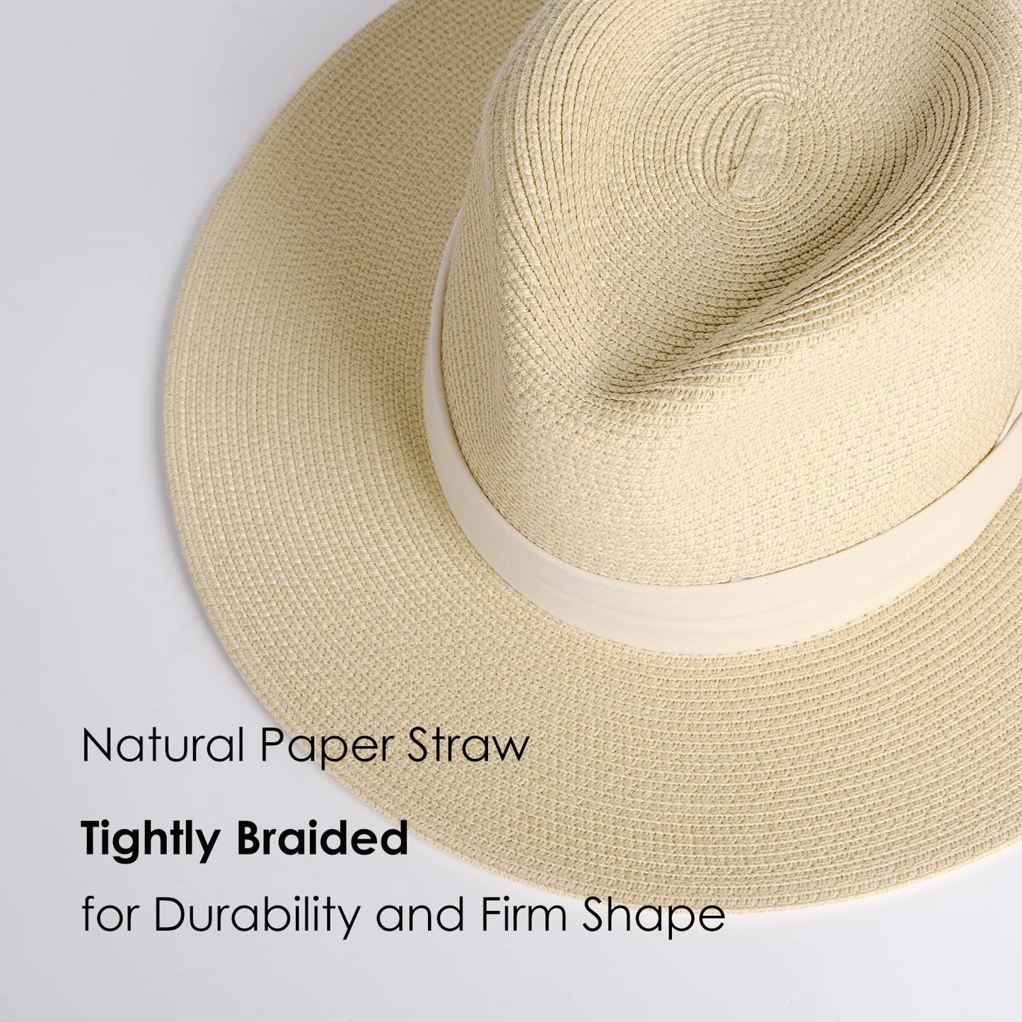 Wide Brim Straw Panama Hat
