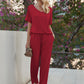 Pajama Sets for Women 2 Piece Lounge Set Short Sleeve Tops and Long Pants Soft Comfy Pjs Sleepwear Outfits S-XXL
