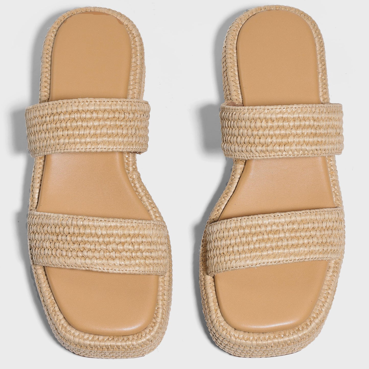 Raffia Platform Sandals