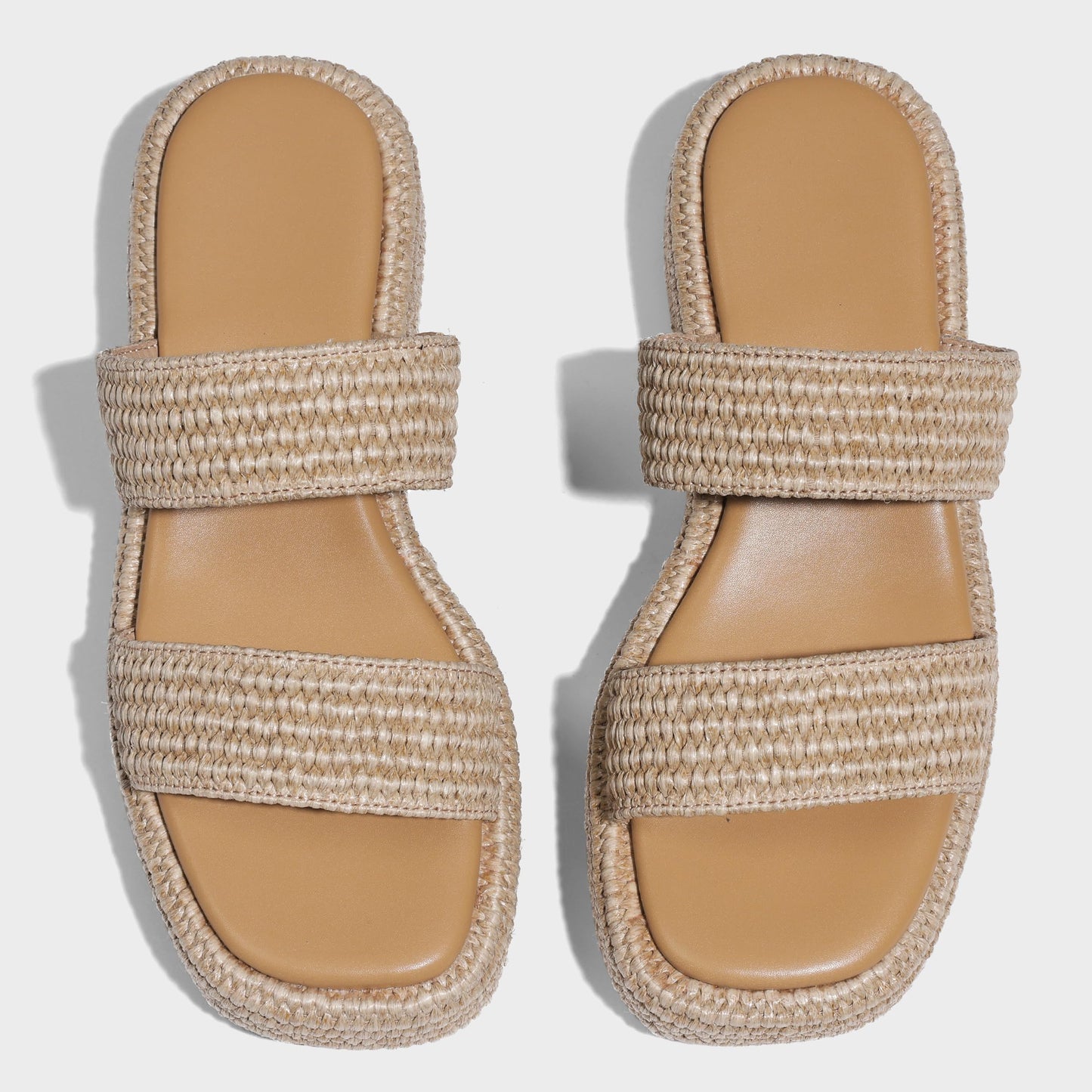 Raffia Platform Sandals