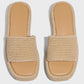 Raffia Platform Sandals
