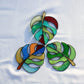 Stained Glass Window Hanging for Plant Lovers, Great Mothers Day Gift Handmade Green Plants Artificial,Suncatcher Plant Gifts for Women,Grandma,Mother's Day,Christmas