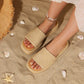 Raffia Platform Sandals