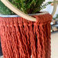 Rust Macrame Plant Hanger