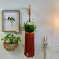 Rust Macrame Plant Hanger