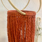 Rust Macrame Plant Hanger