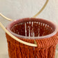 Rust Macrame Plant Hanger