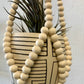 Small Wood Bead Plant Hanger
