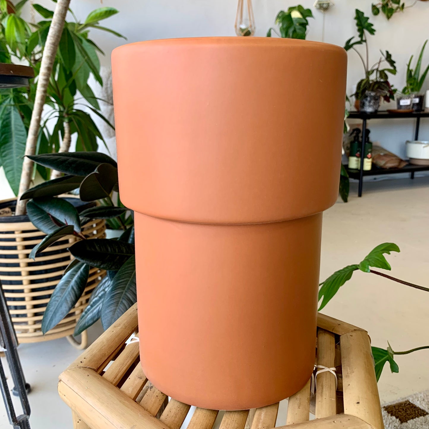 Tall Vermillion Pot