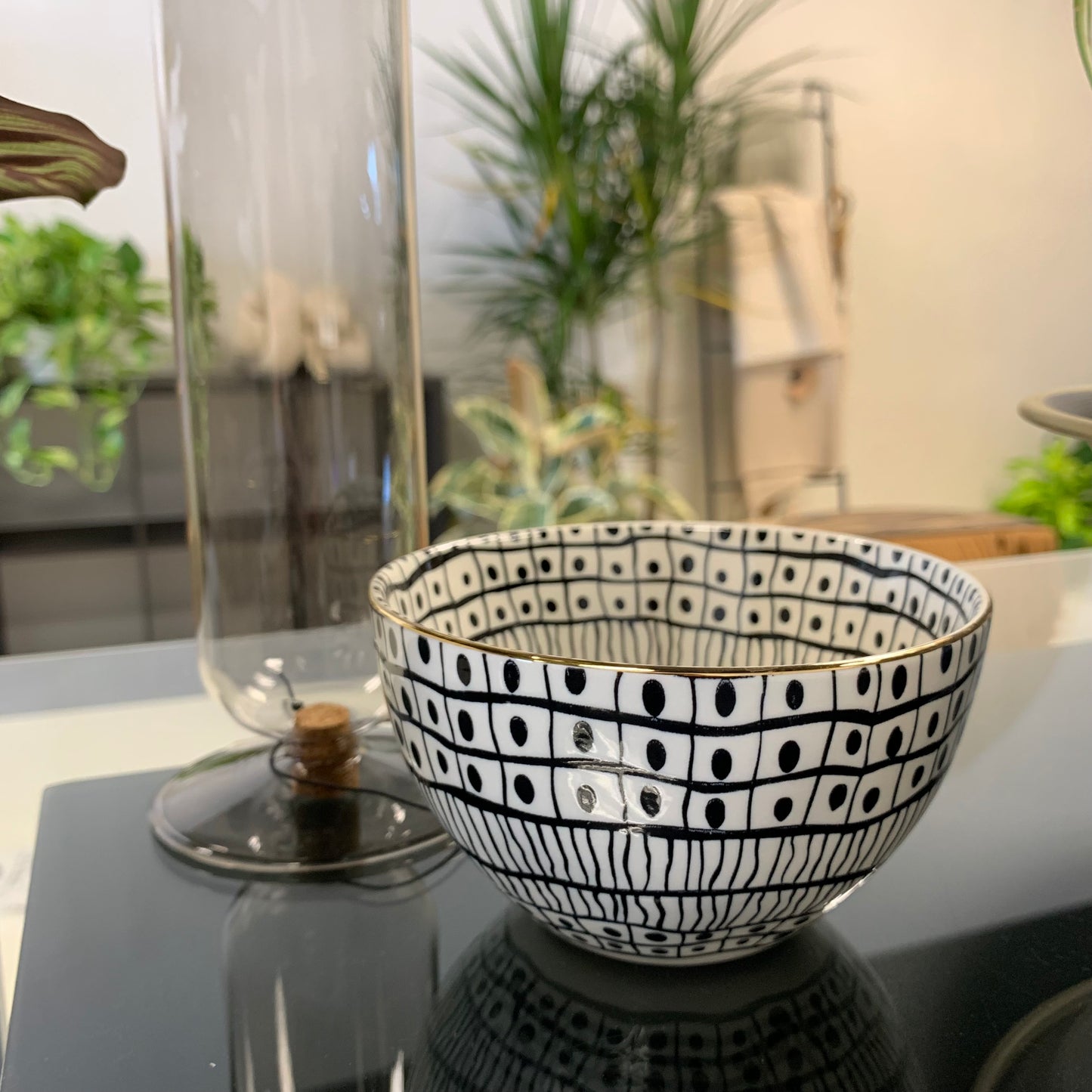 Abstract Stoneware Bowl