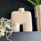 Ceramic Square Vase 9"