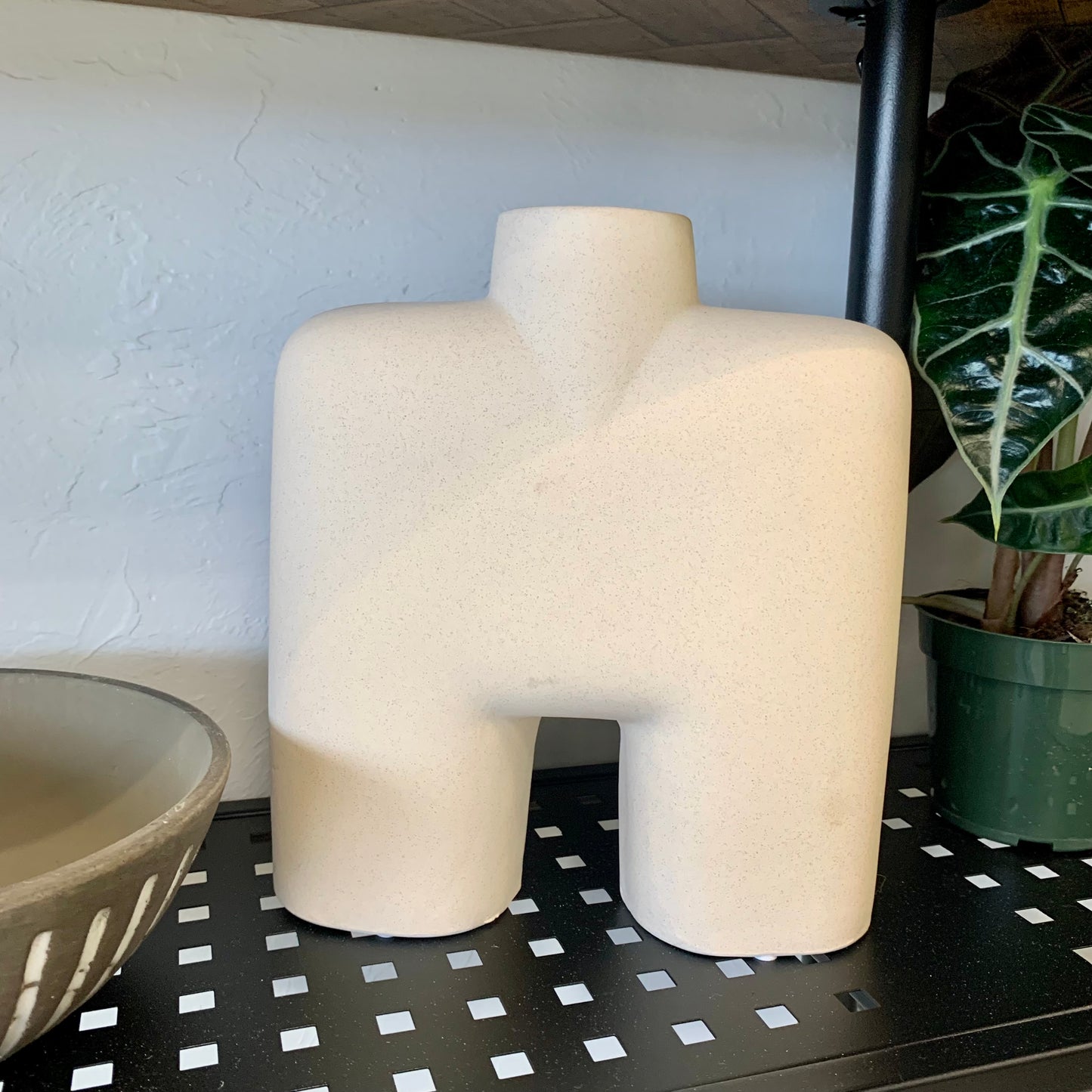 Ceramic Square Vase 9"