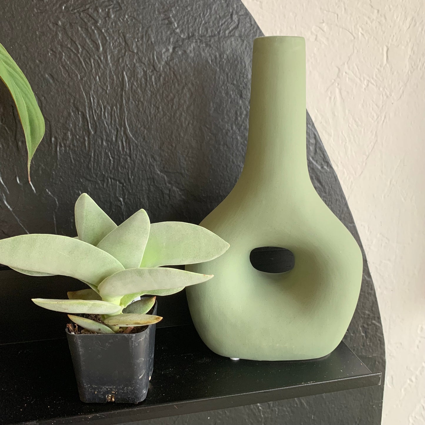 Sage Green Cutout Vase