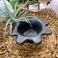 Matte Black Abstract Bowl