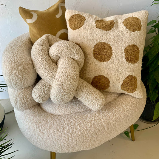 Dotted Cotton Tufted Pillow