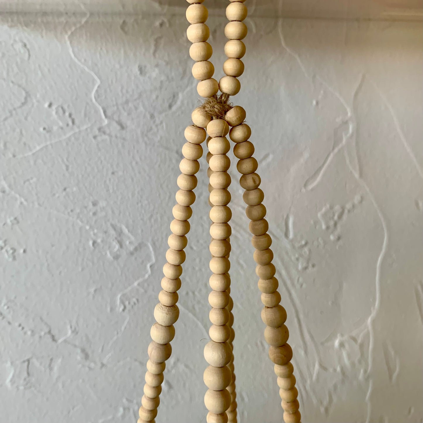 Wood Bead Plant Hanger