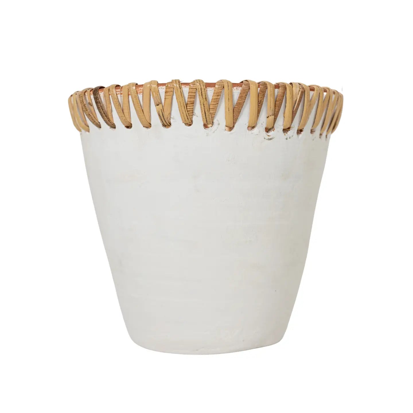 Mesa White Terracotta Pot