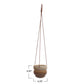 Hanging Stoneware Planter w/ Cotton Hanger