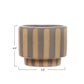 Striped Stoneware Planter