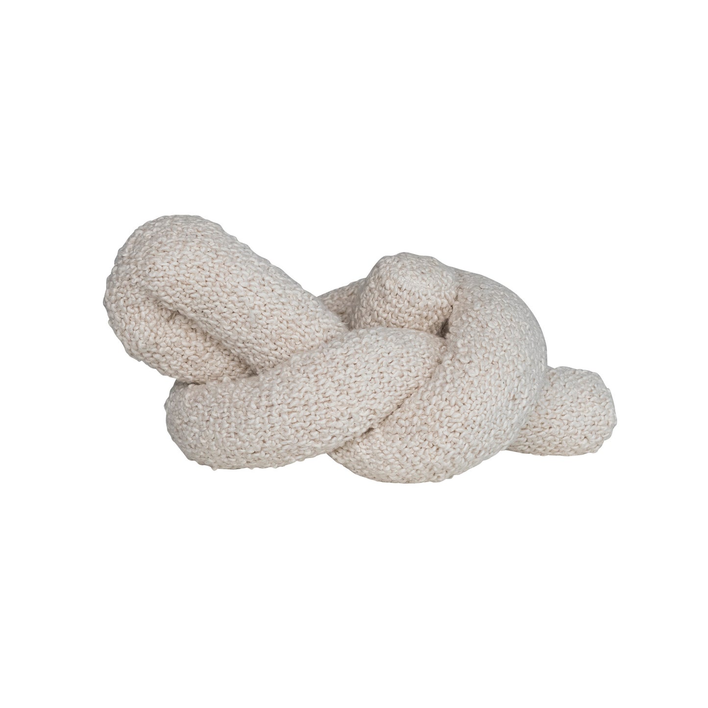 Woven Cotton Bouclé Knot Pillow