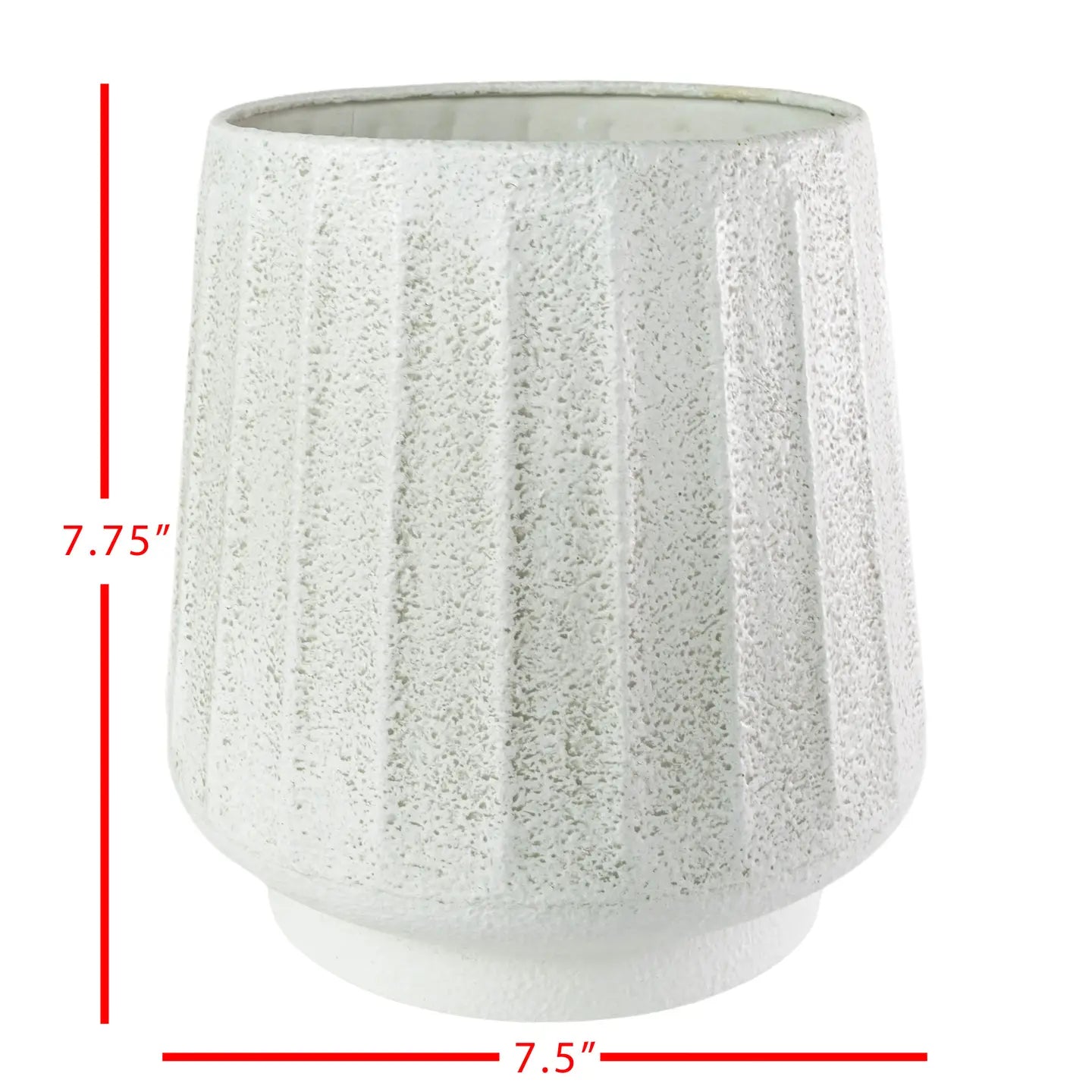 Sandy Fluted Pot