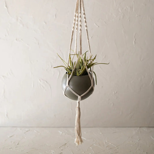 Boho Round Hanging Pot & Hanger