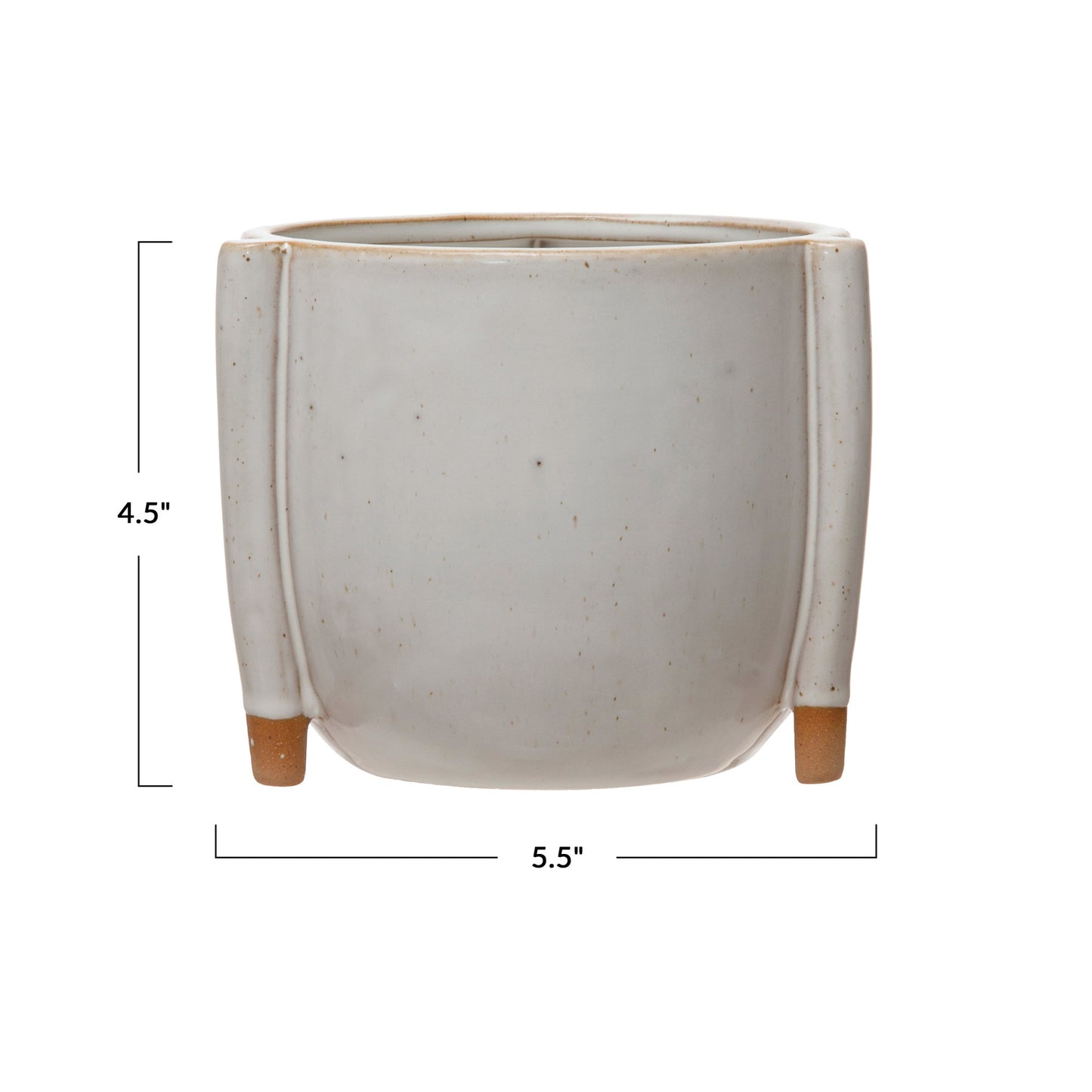 Stoneware Footed Pot