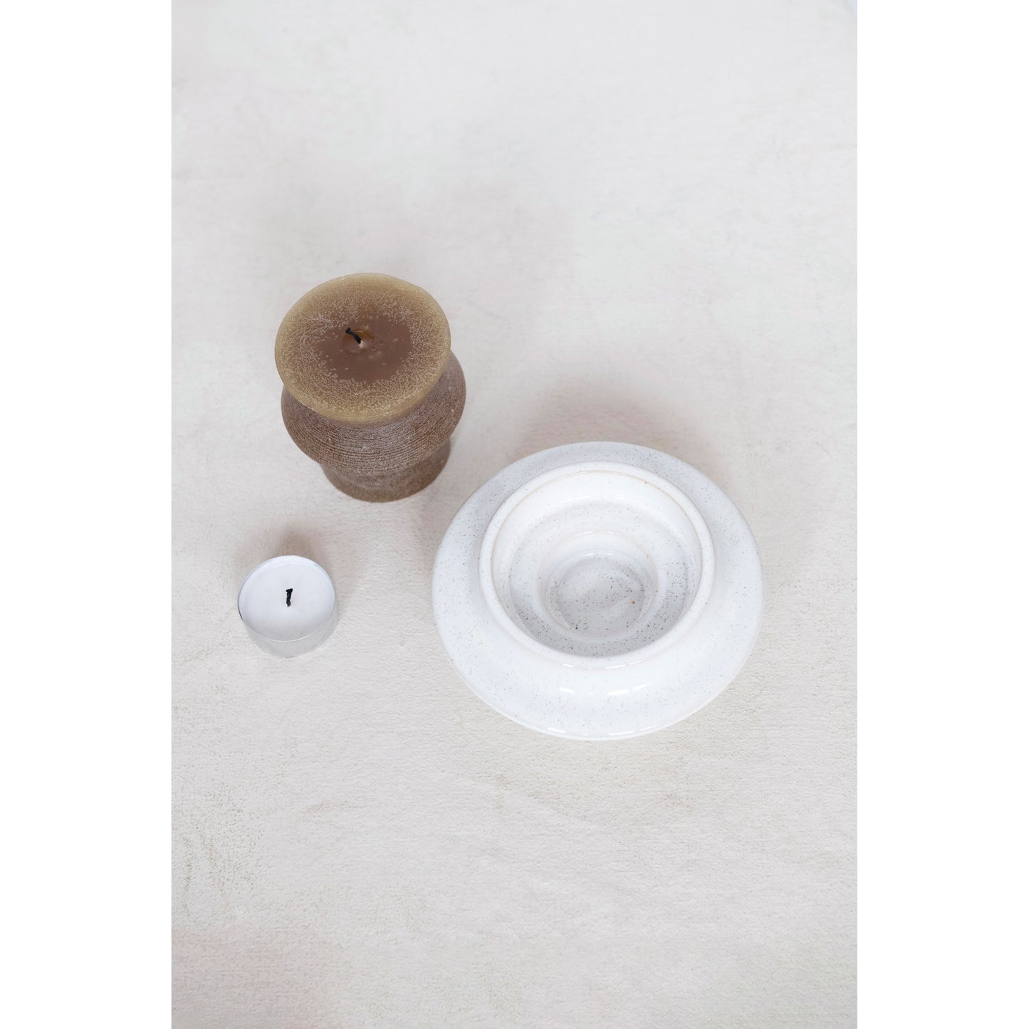 Stoneware Tealight/Air Plant Holder